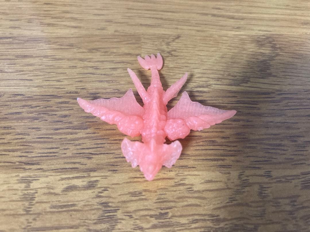 ゴジラ　怪獣　消しゴム　クリアオレンジ