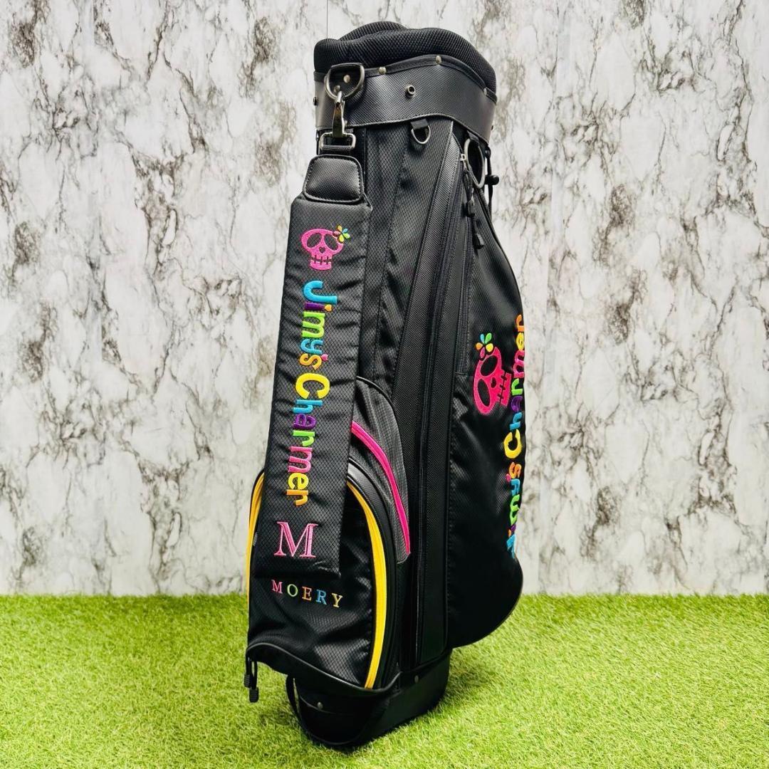 【良品】ジミーズチャーマー×モエリー スタンド式 キャディバッグ レディース