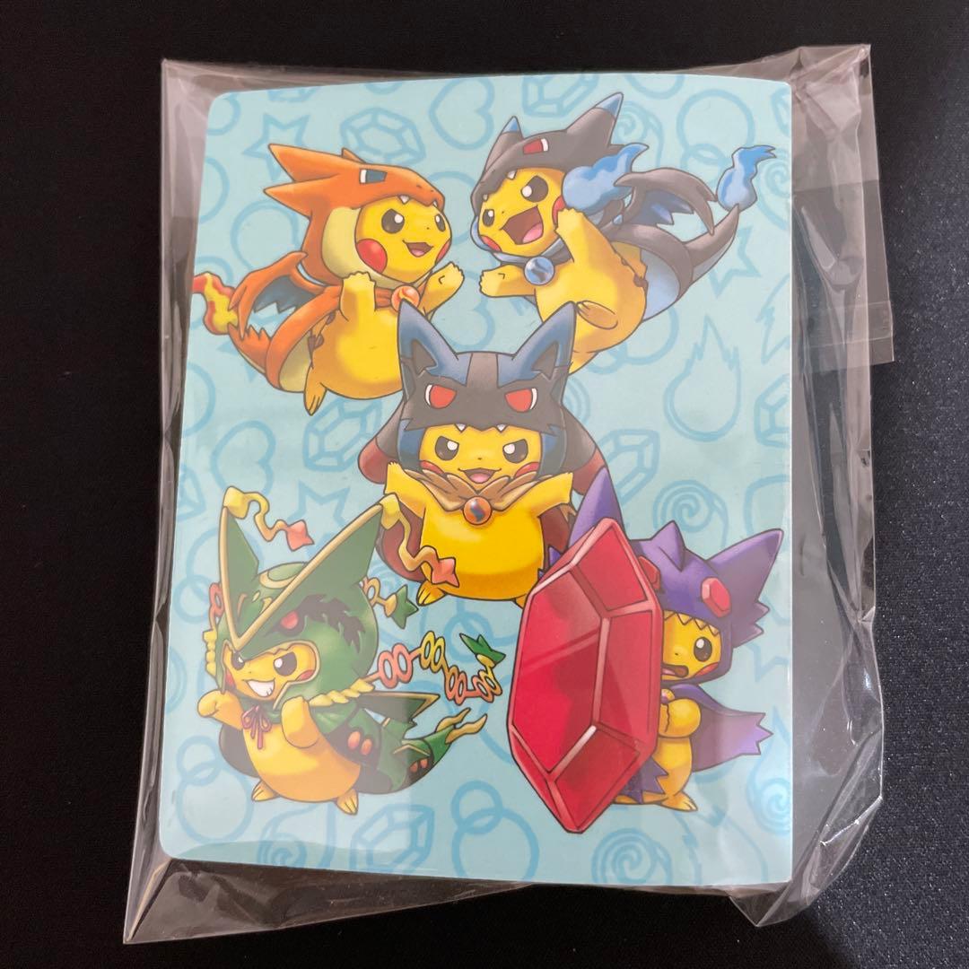 ポンチョを着たピカチュウ　名刺カード　メガレックウザ　カードファイルセット