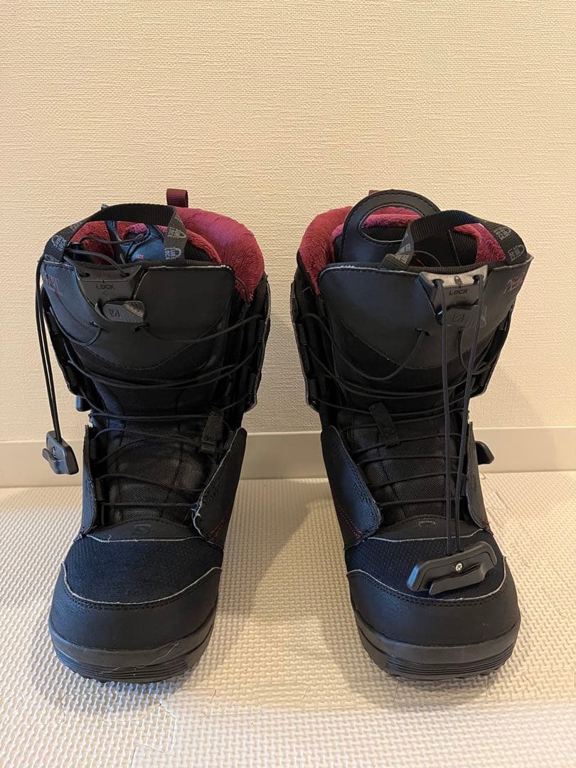 Salomon レディース スノーボードブーツ ブラック/パープル