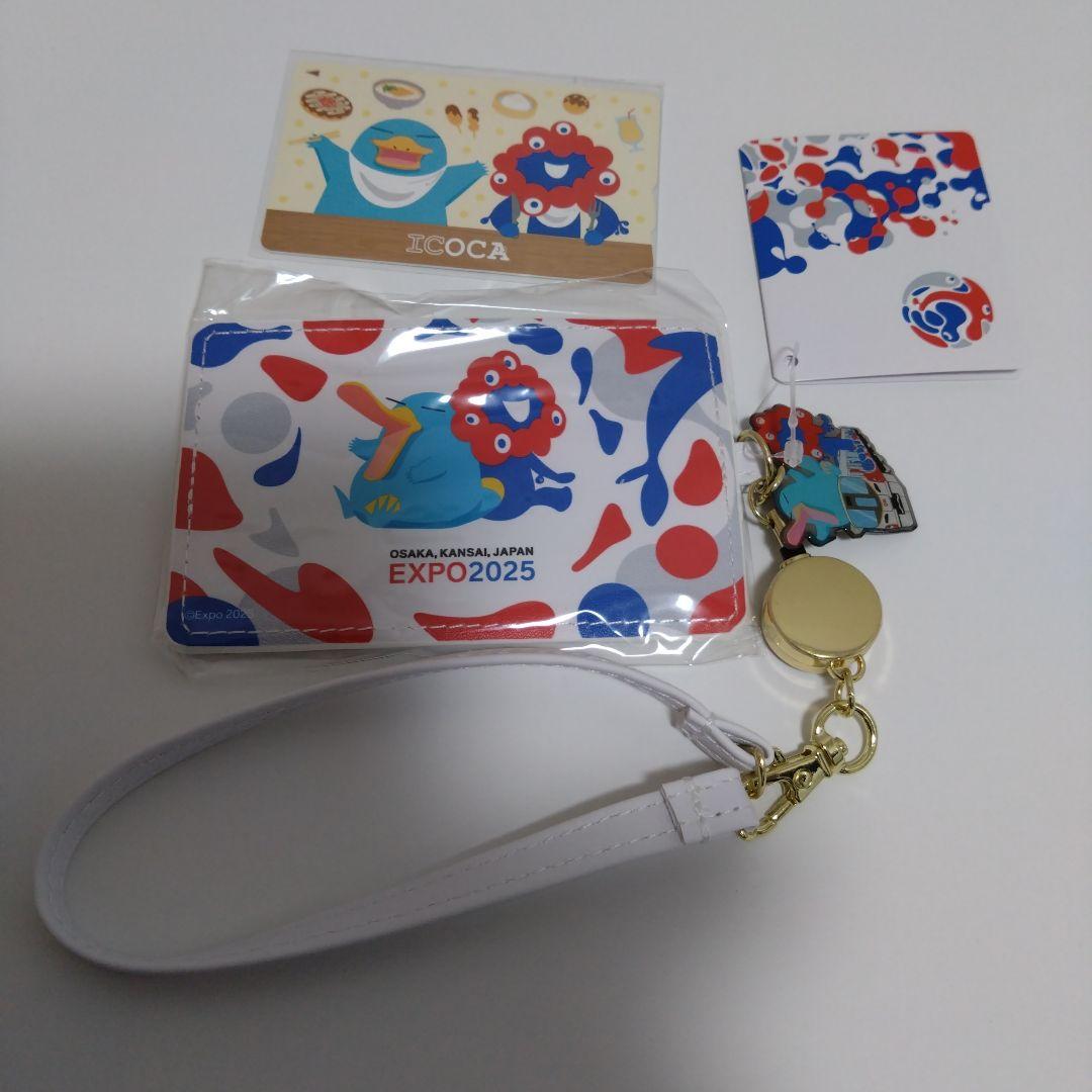 ICOCA 大阪万博 ミャクミャク イコちゃん 合皮パスケースセット