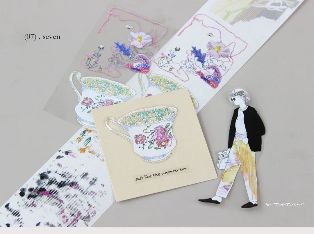 moodtape《虚影定格》海外マスキングテープ　マステ 【2348】