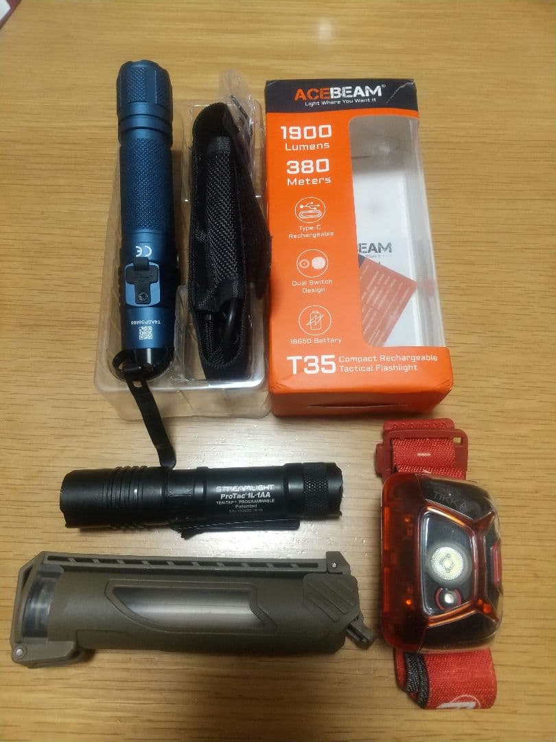 ライト・ランタン acebeam t35 streamlight protac petzl