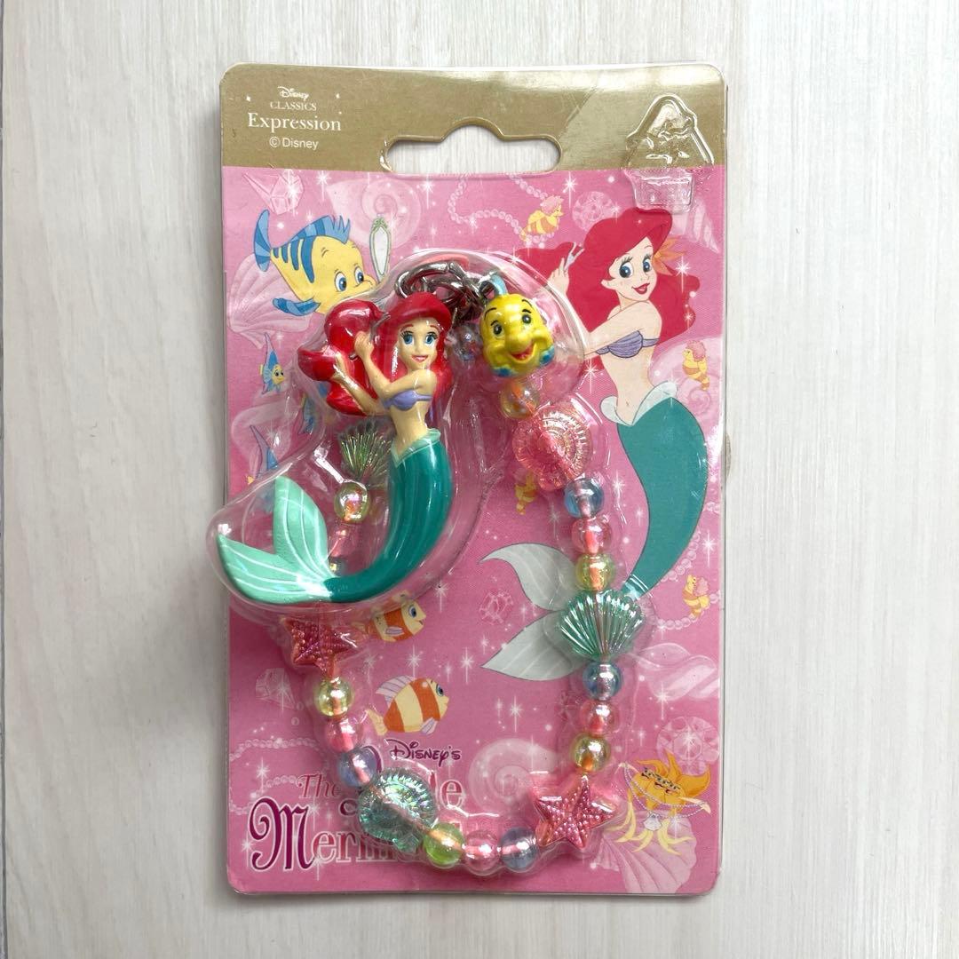 レア　ディズニー アリエル&フランダー　ストラップ