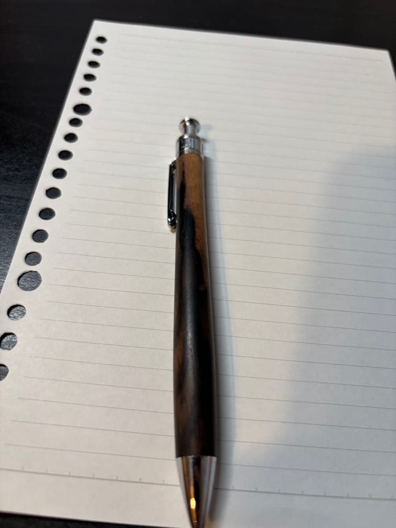 工房楔　黒柿孔雀杢　シャーペン0.5