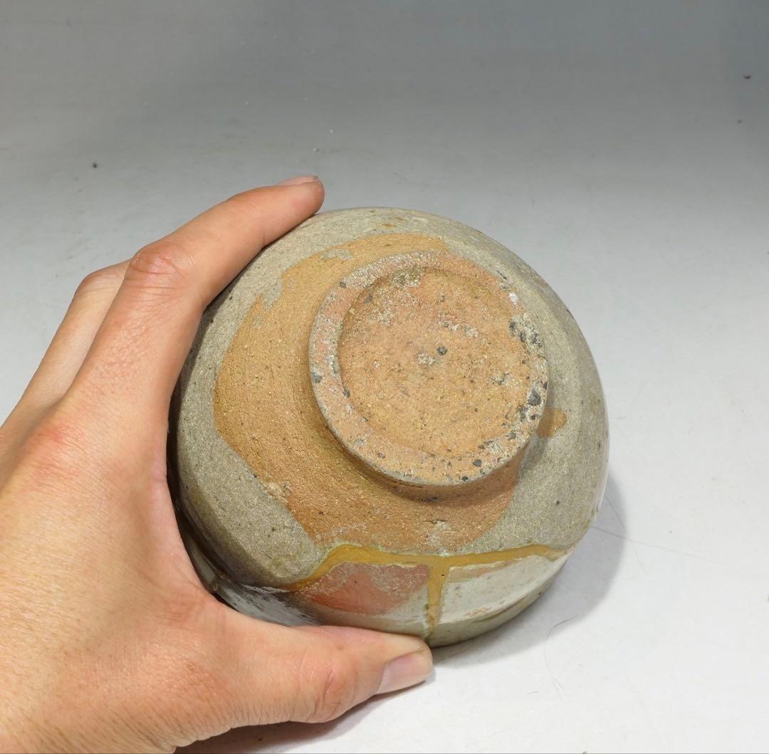 桃山 絵唐津呼継茶碗