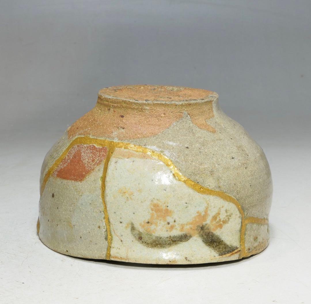 桃山 絵唐津呼継茶碗