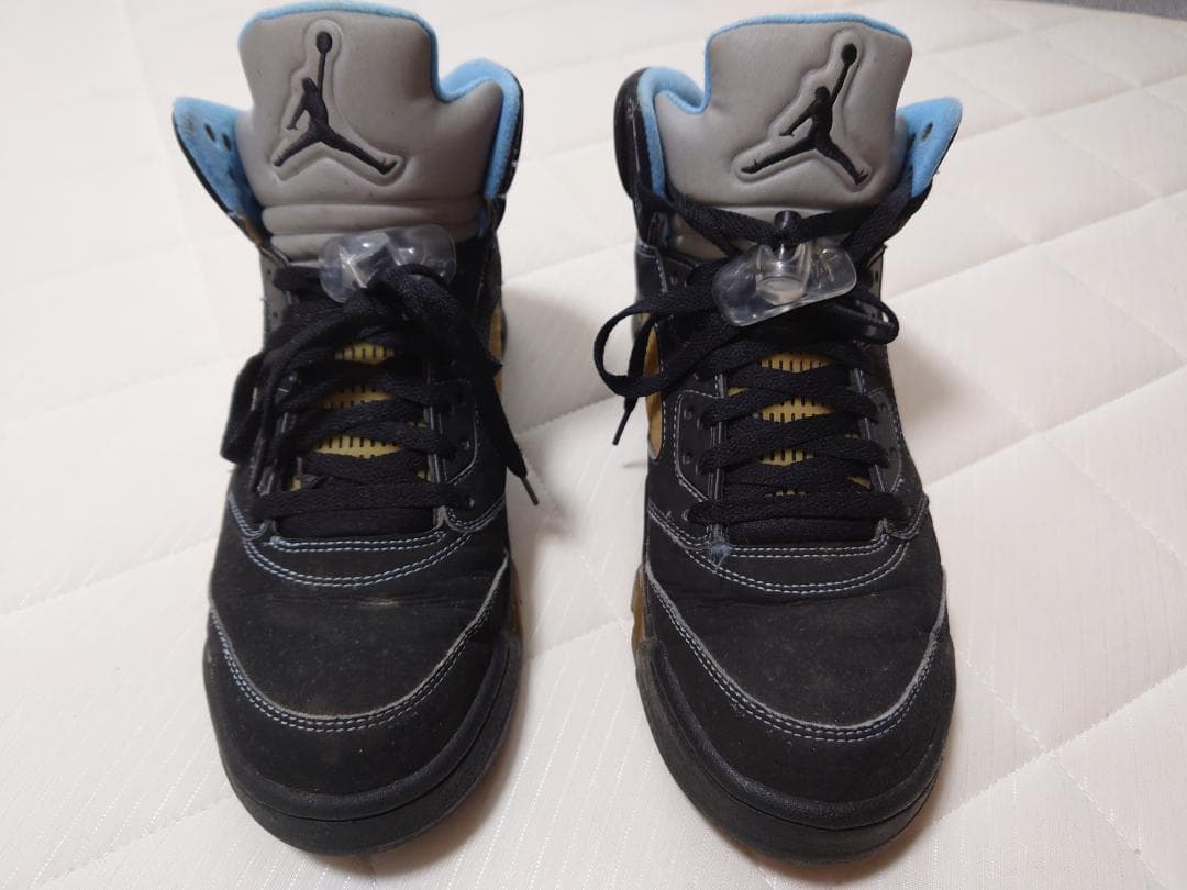 28.0cm ☆ AIR JORDAN５ RETRO 黒/灰/水色