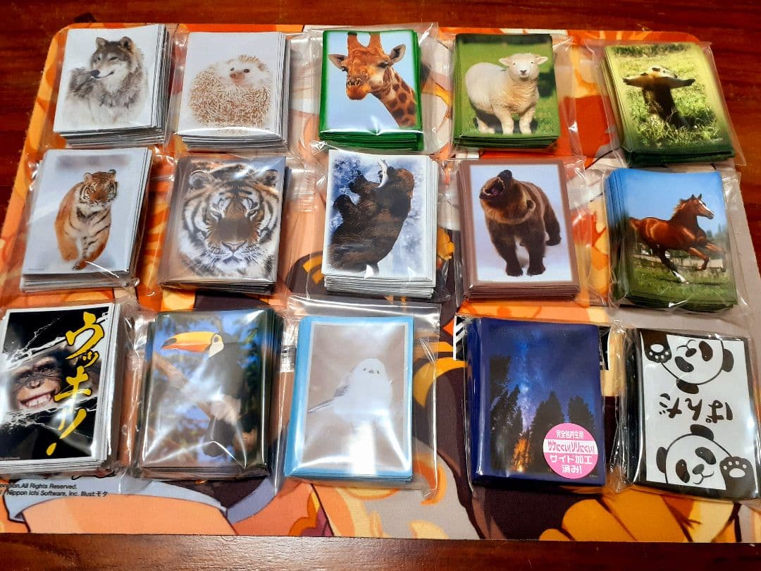 アニマルカードゲーム クラファンセット 豪華！フルコンプセット 動物スリーブ