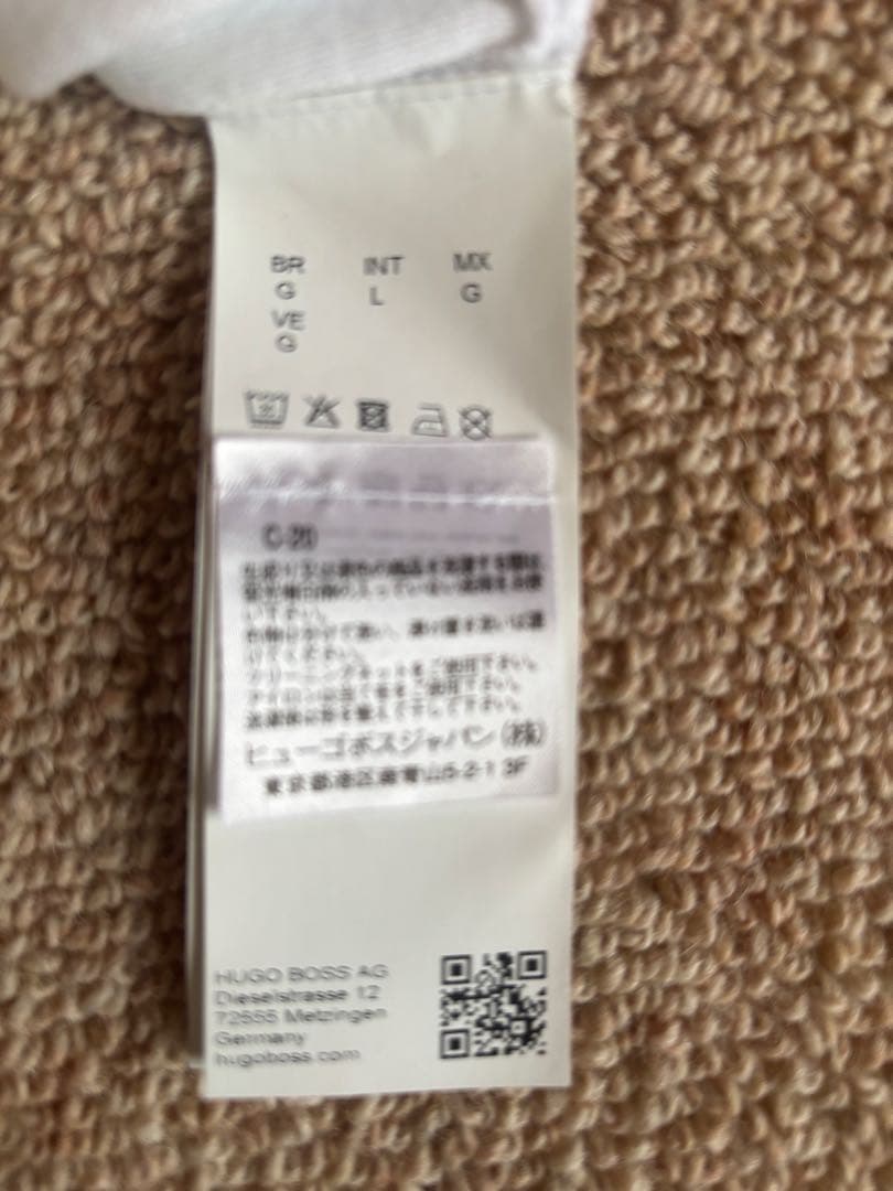 BOSS コットンブレンド セーター カラーブロック＆ロゴ