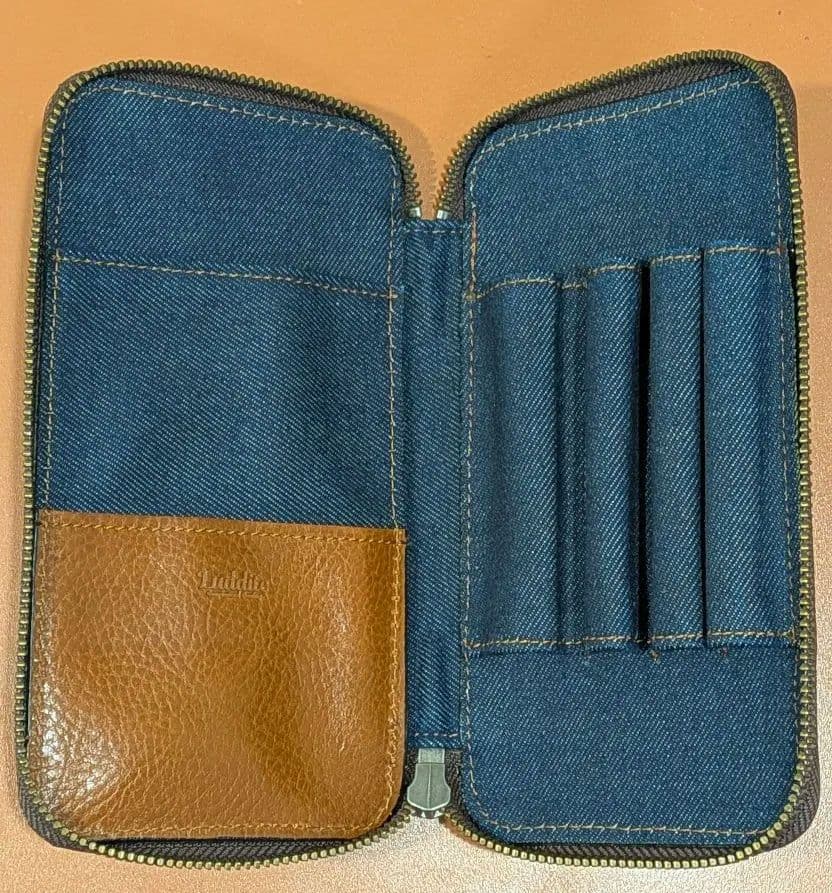 ［美品］ラダイト Luddite レザー ラウンド ジップ ペンケース ［廃番］