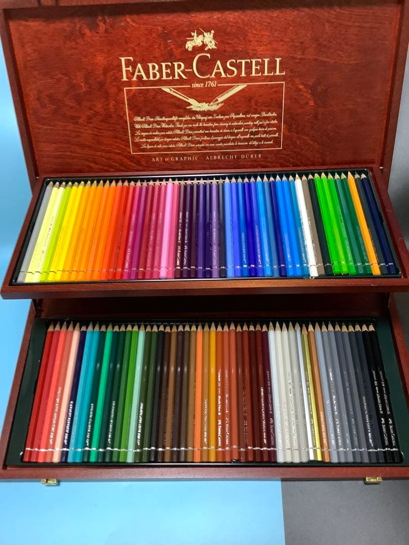 ファーバーカステル　アルブレヒトデューラー　木箱入り　水彩色鉛筆　100色