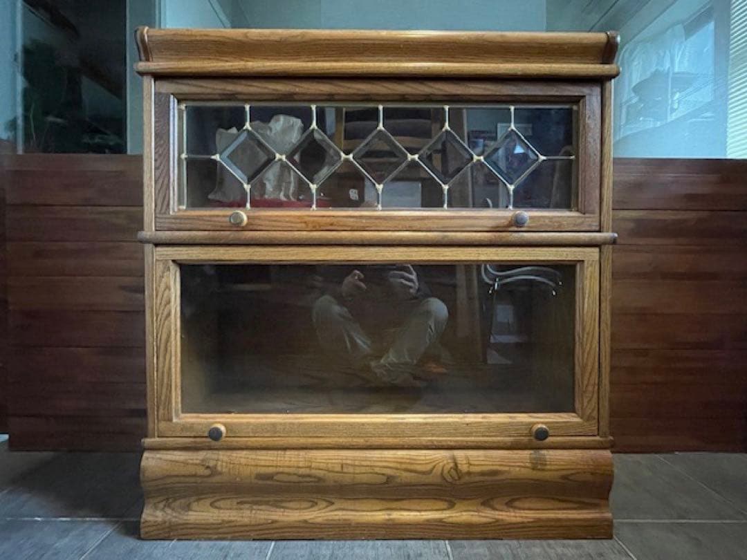 美品◾️オーク/ナラ材　スタッキングキャビネット　バリスタブックケースB 飾り棚