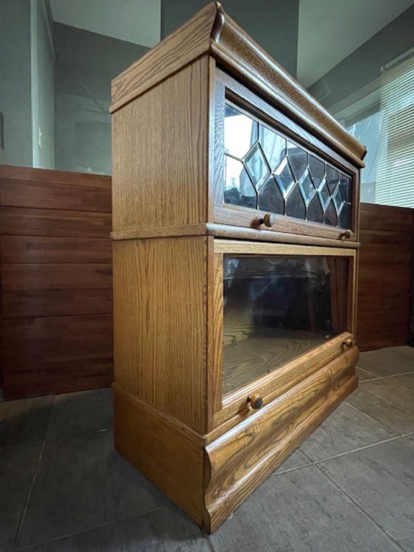 美品◾️オーク/ナラ材　スタッキングキャビネット　バリスタブックケースB 飾り棚