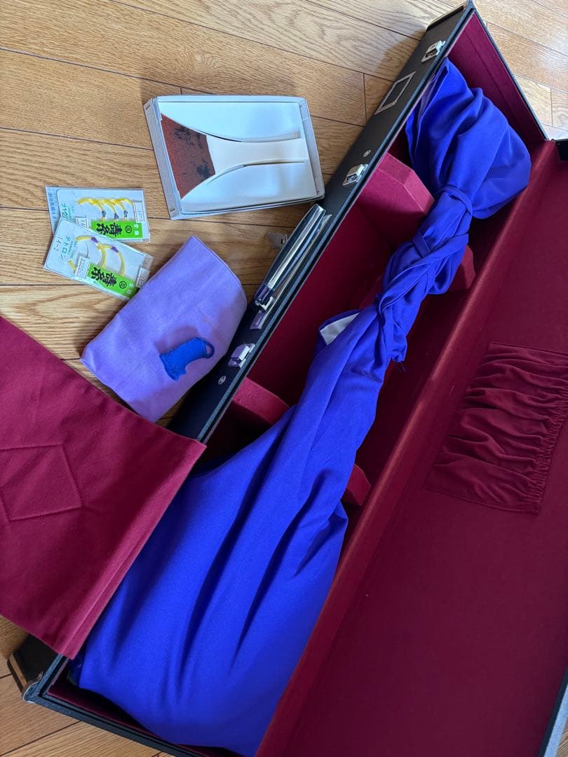 三味線　紫檀　細棹　ケース　付属品