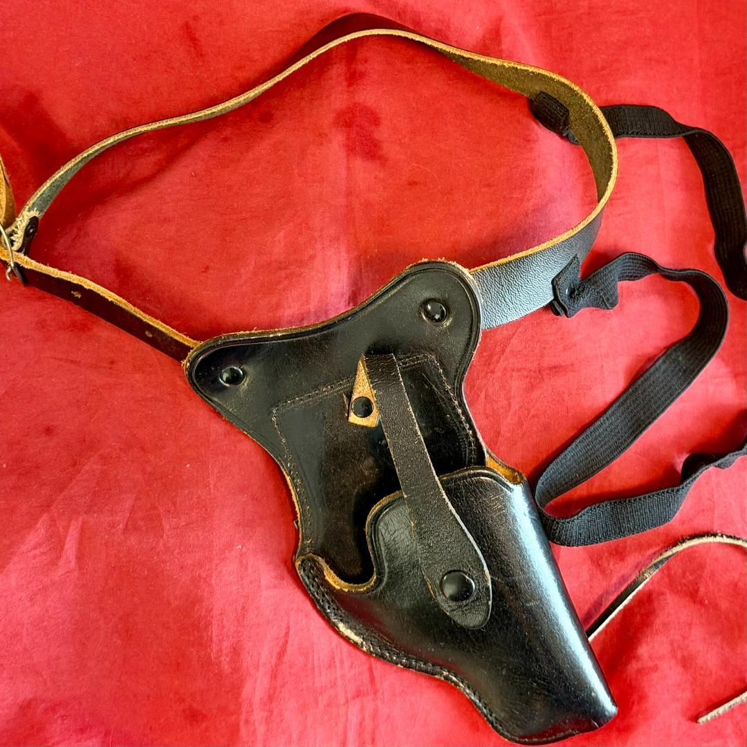整備済 私服警察官用 革製 ショルダーホルスター スナブノーズ リボルバー 用