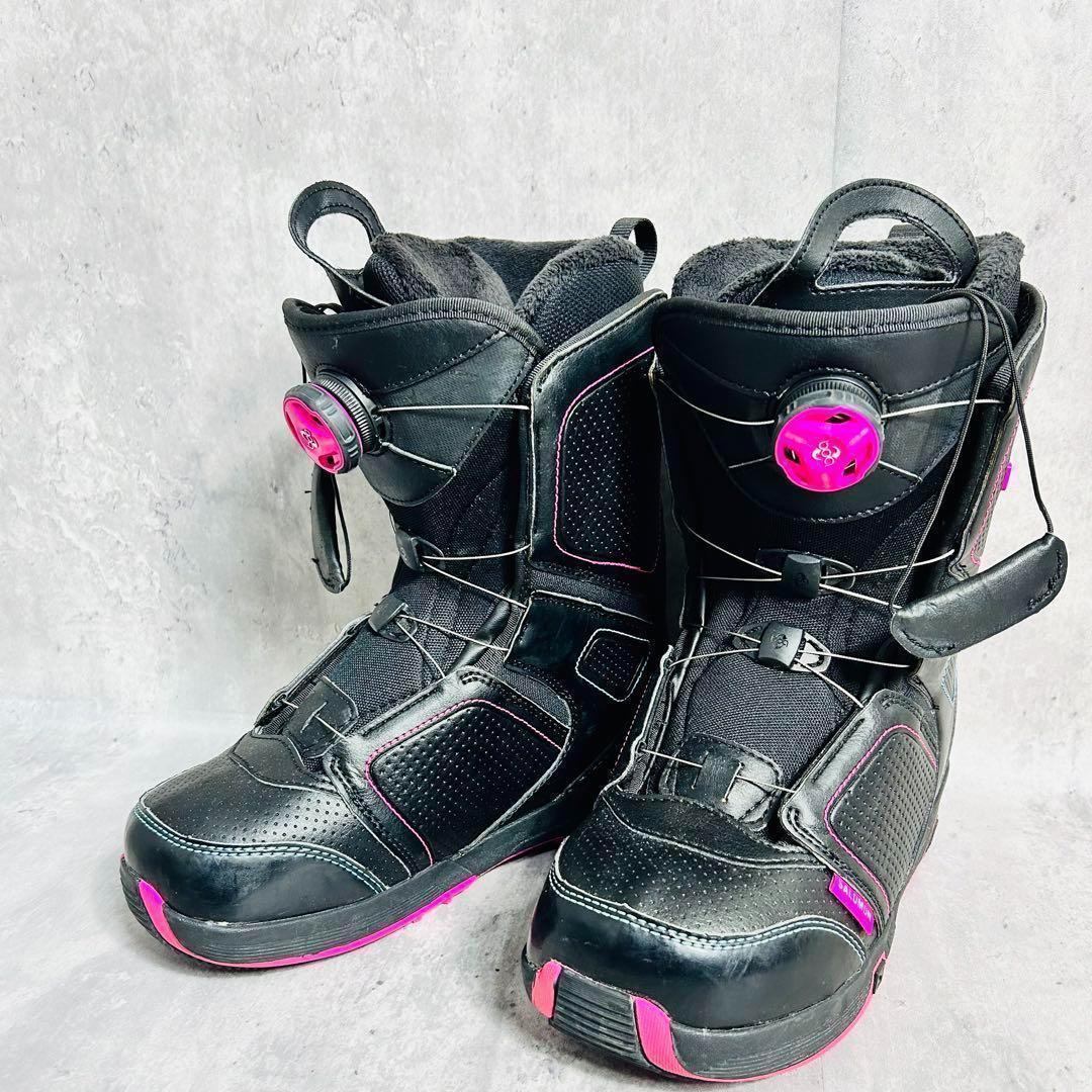 サロモン スノーボード ブーツ ボア 23cm スノボ BOA シューズ 黒