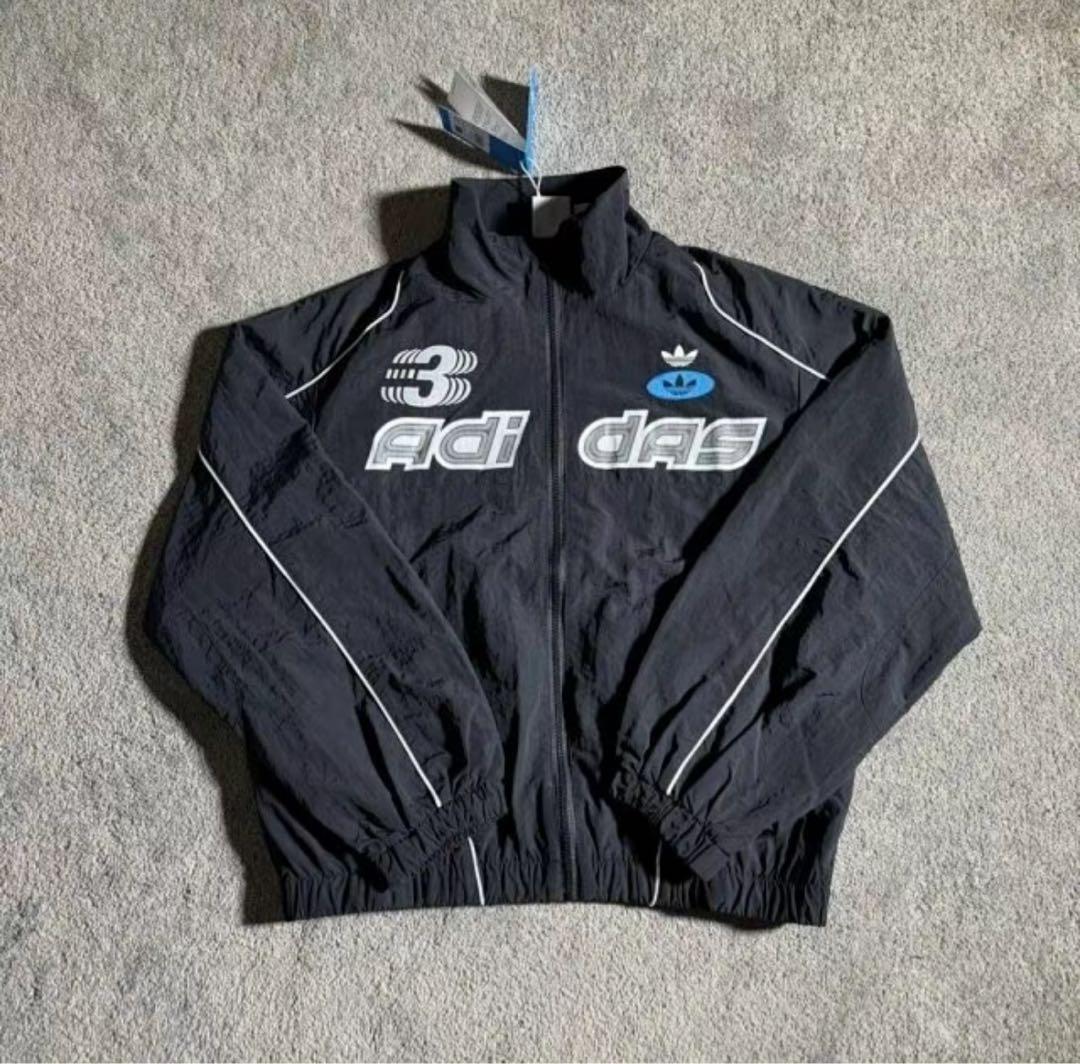海外限定M ADIDAS レーシングジャケット black JM8033