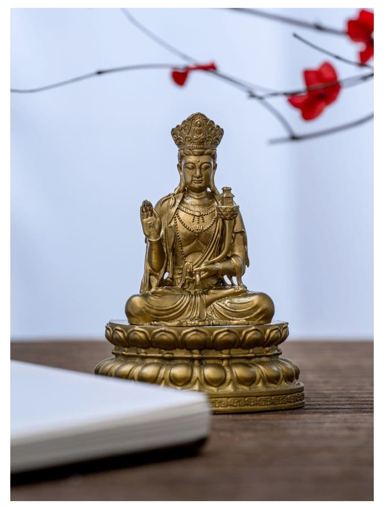 仏教美術 仏像 天冠弥勒菩薩仏像 小仏像 銅製 銅器