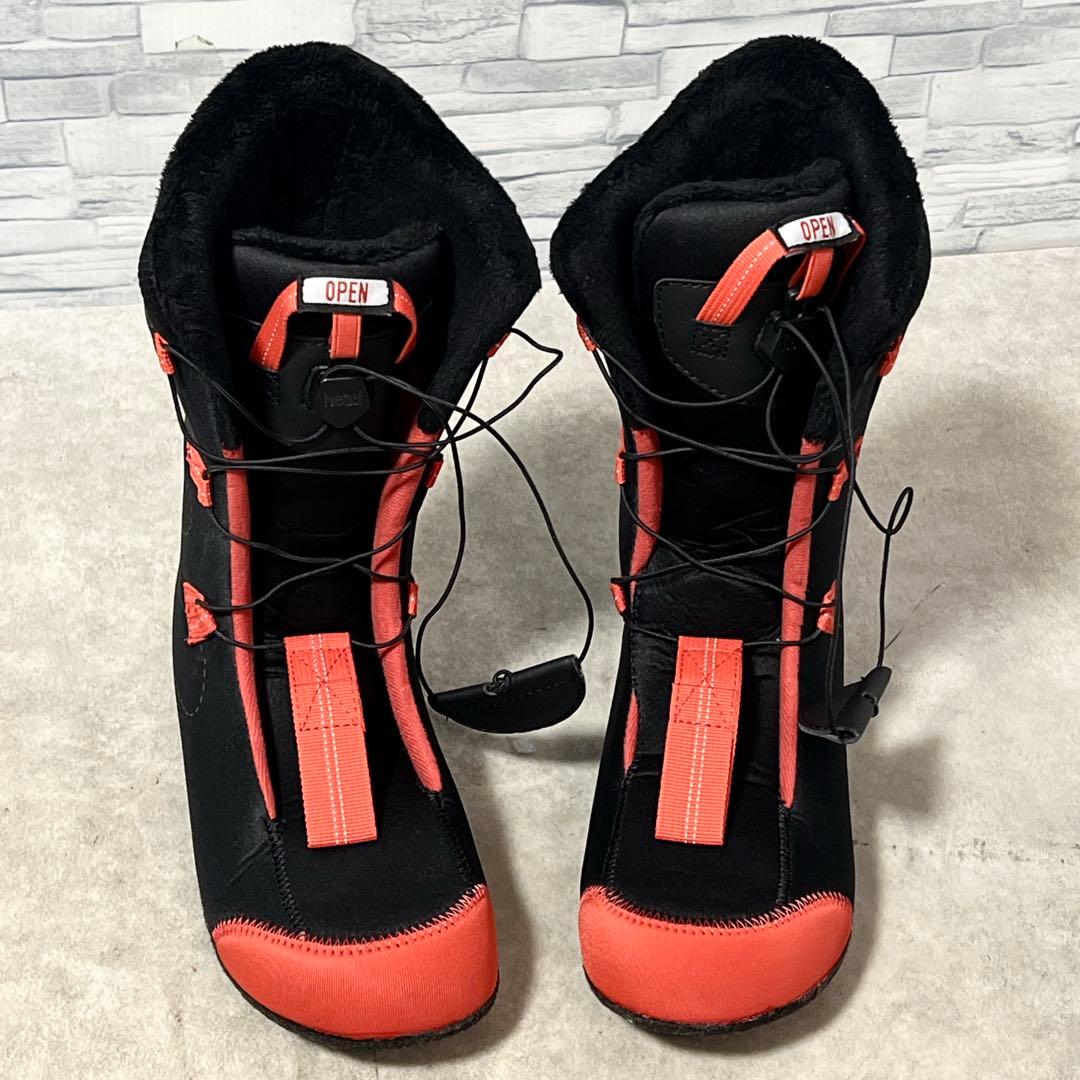 美品 ヘッド スノーボードブーツ TRUE BOA 26.0cm ワインレッド