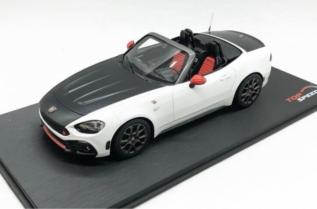 D*e様 TOP SPEED アバルト 124 SPIDER 1/18 ミニカー