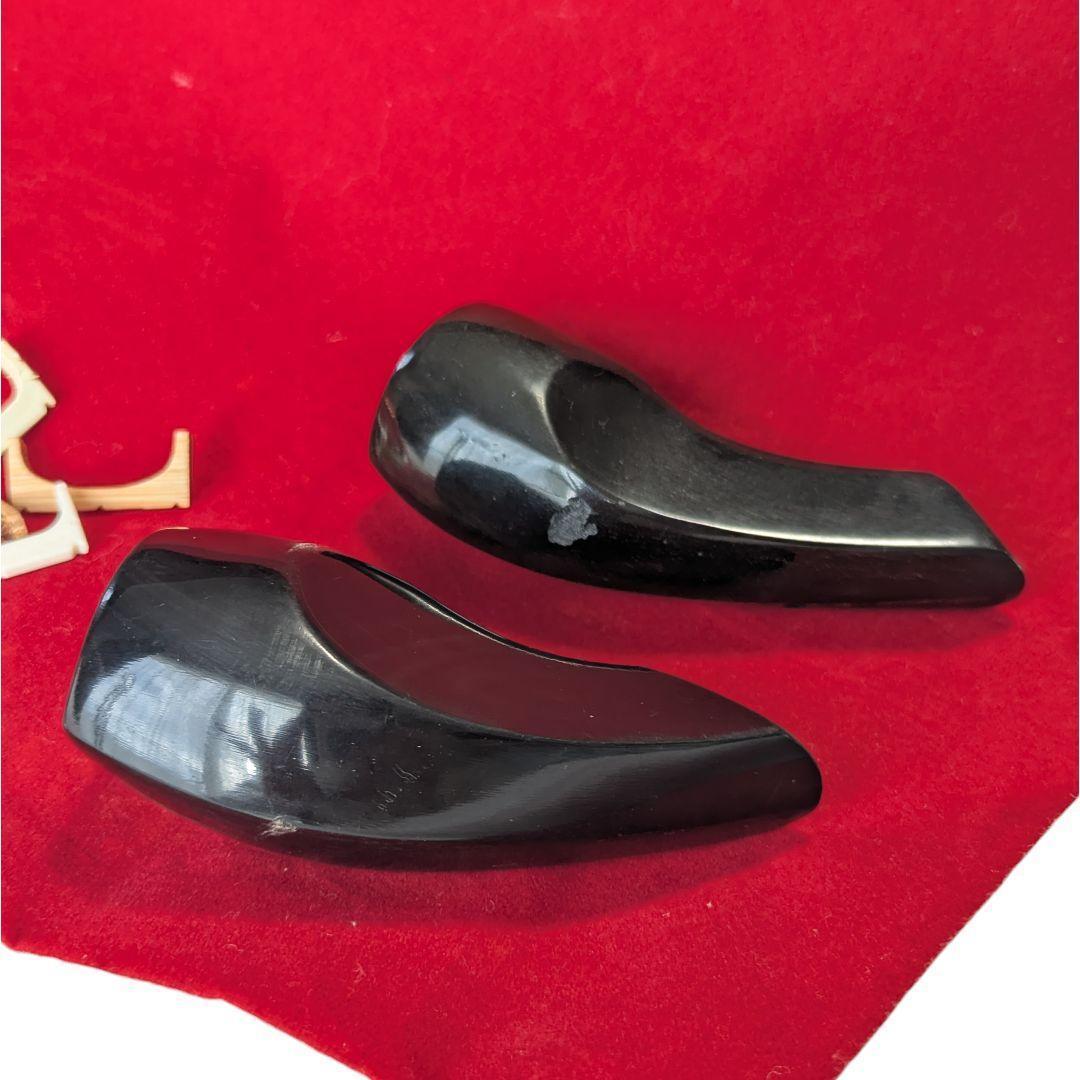 【極美品】沖縄 三線 本蛇革 強化張り 黒塗り棹 蛇皮 ハードケース 爪