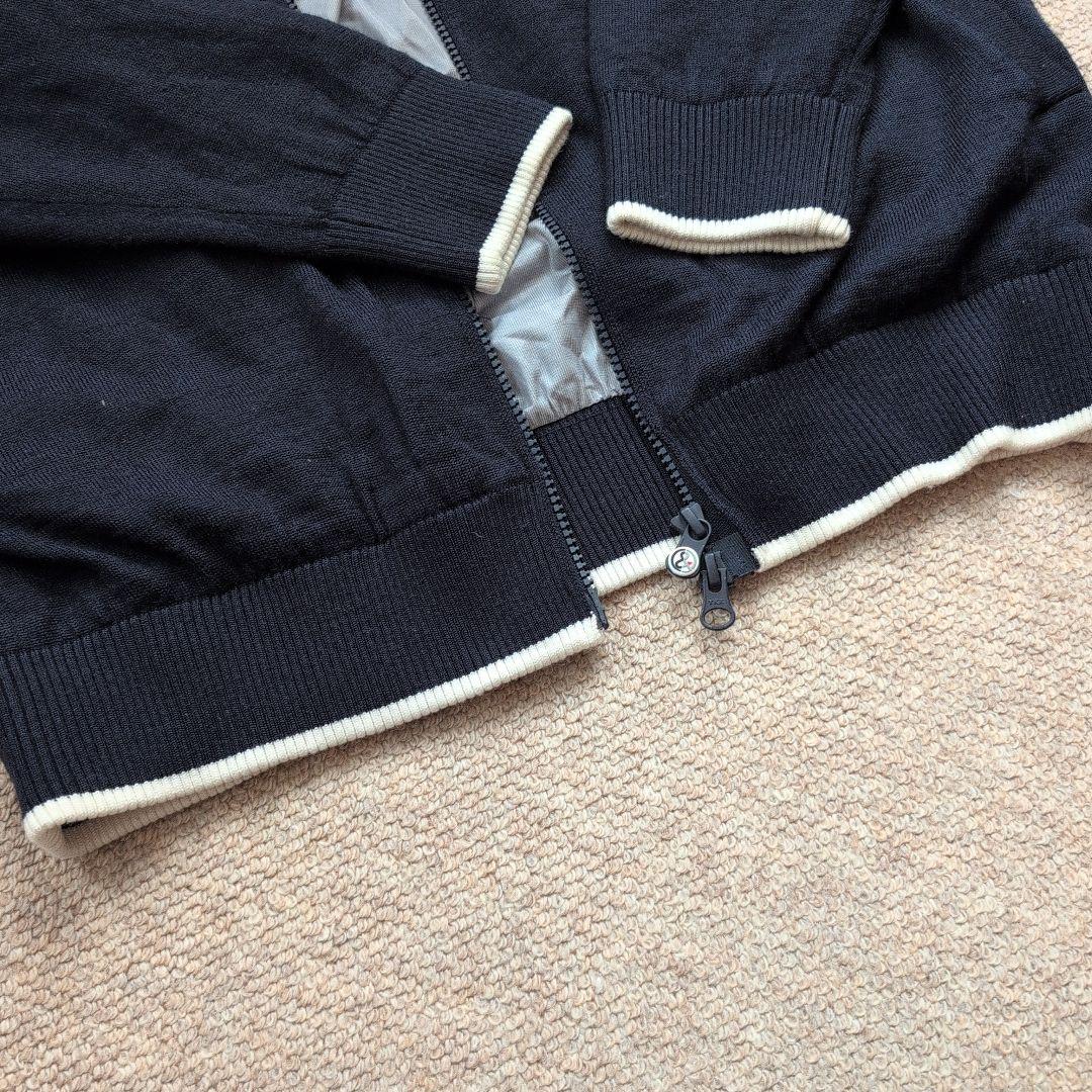 たけ 美品 アンパスィ 防寒仕様 ゴルフ サイズL 人気のネイビー紺