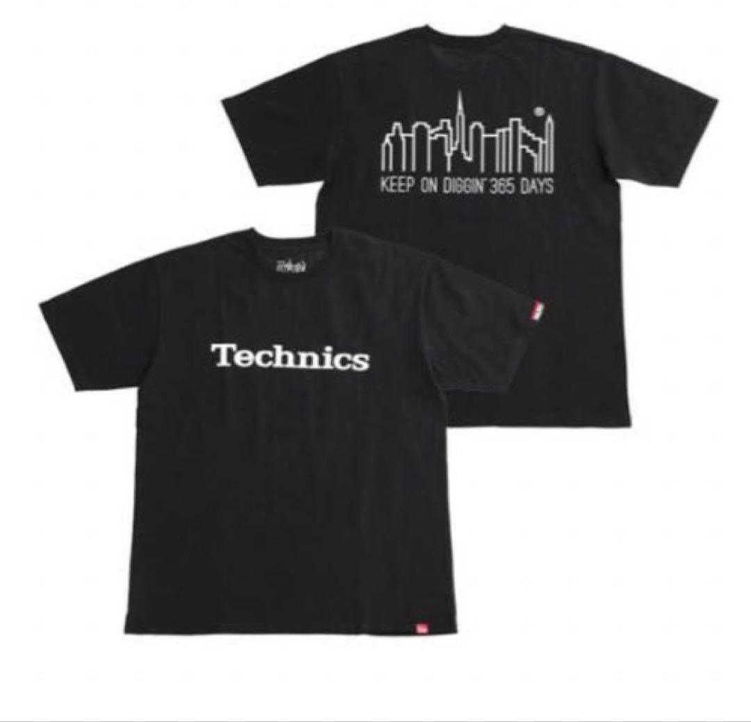 Muro ×TechnicsManhattanPortageブラックTシャツ L