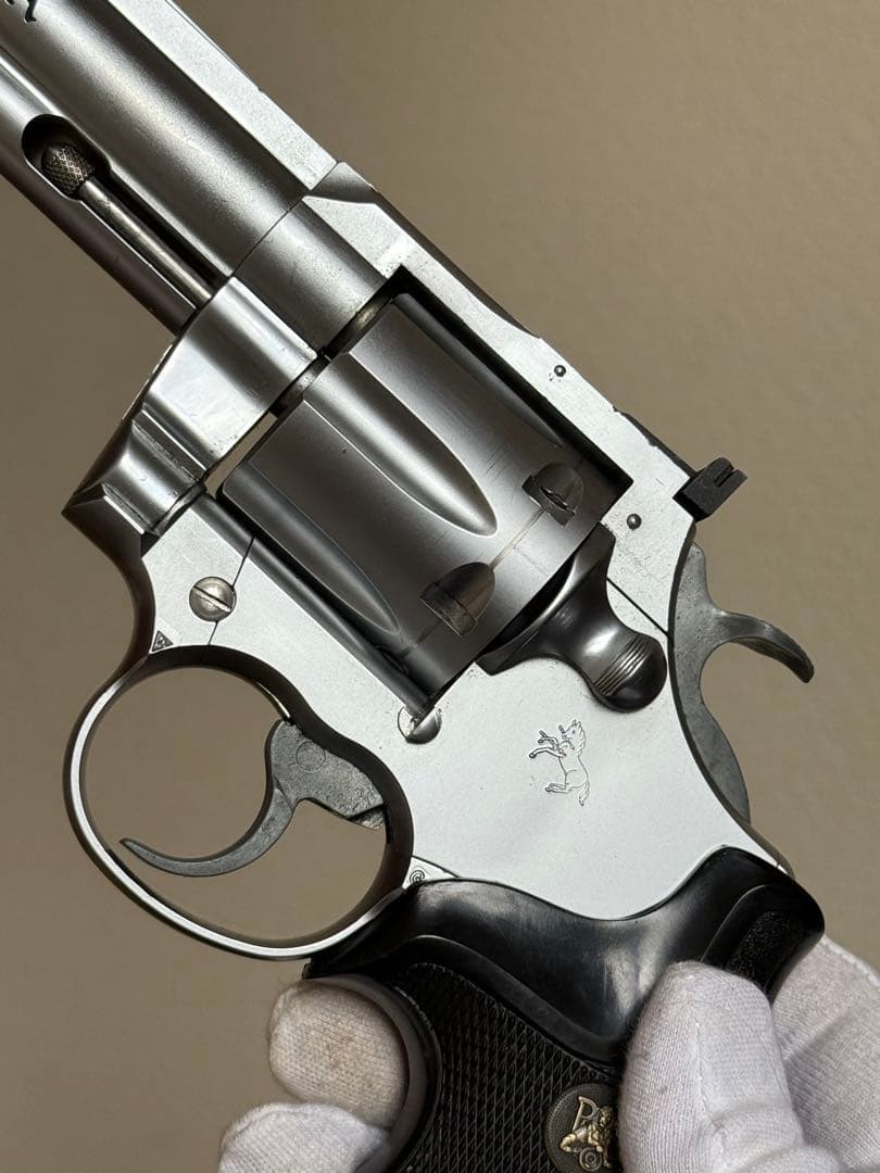 実物グリップ付 KSC コルト Mk-V キングコブラ シルバー モデルガン