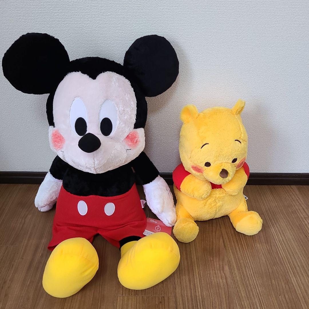 ミッキーマウスとプーさん ぬいぐるみセット