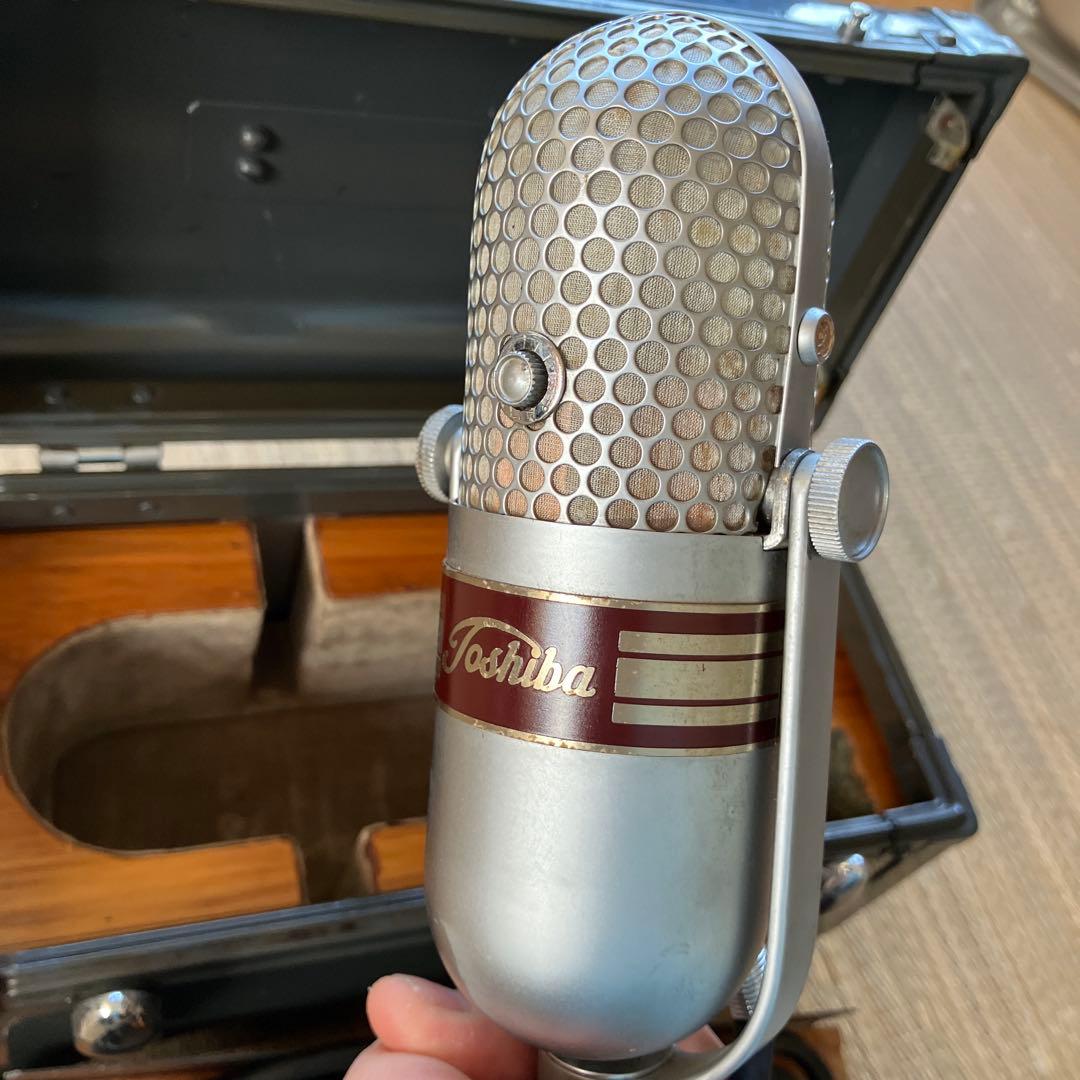 東芝　G型単　一指向性マイクロフォン⭐️ケース付き