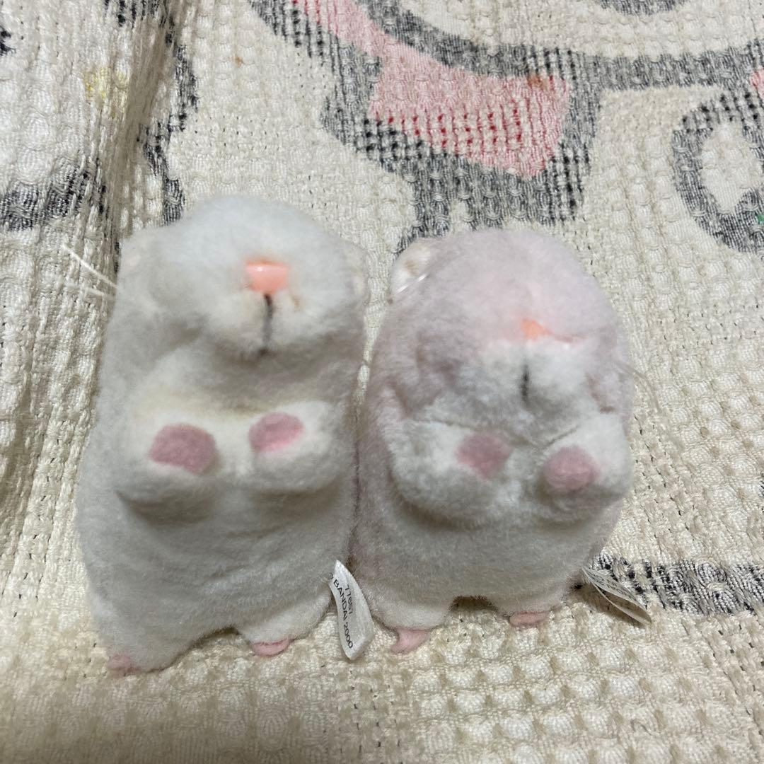 平成レトロ　バンダイ　当時物　2000年　ハムスターランド　ぬいぐるみ　2こ