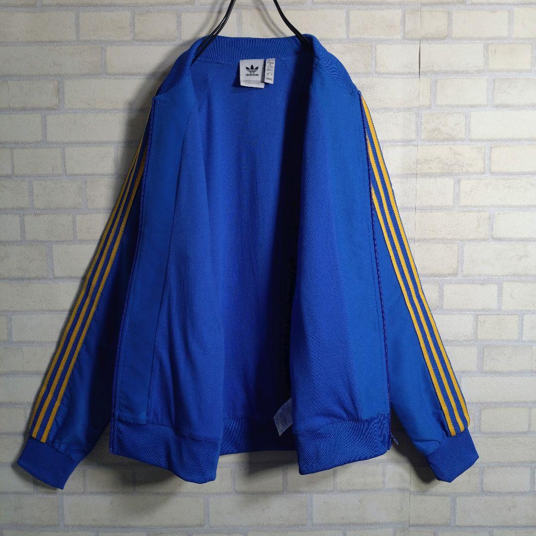 アディダス★美品 SST スーパースター セットアップ ジャージ 上下 青 L