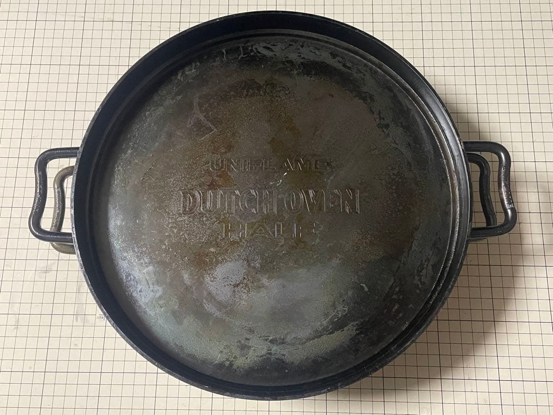 【廃盤品】UNIFLAME ダッチオーブン 12インチ ハーフ