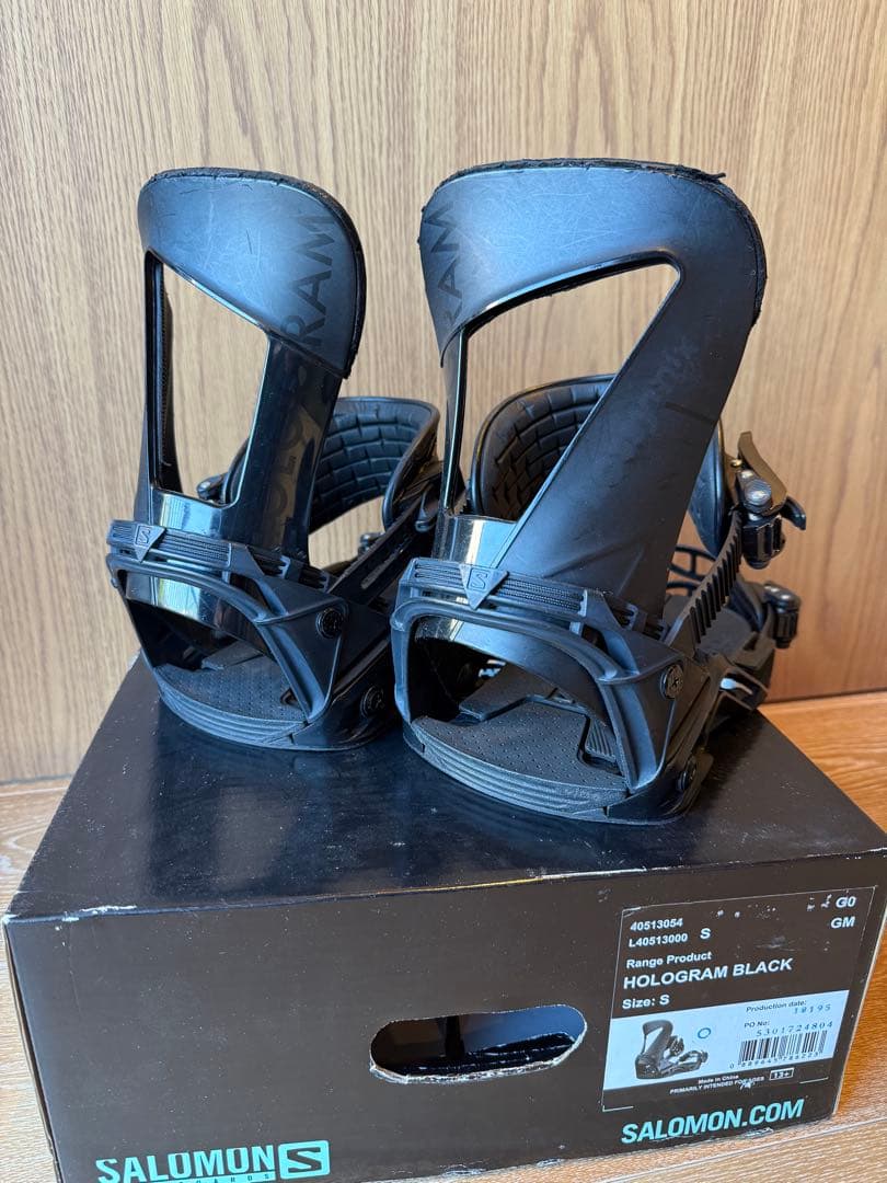SALOMON HOLOGRAM BLACK ビンディング S ホログラム