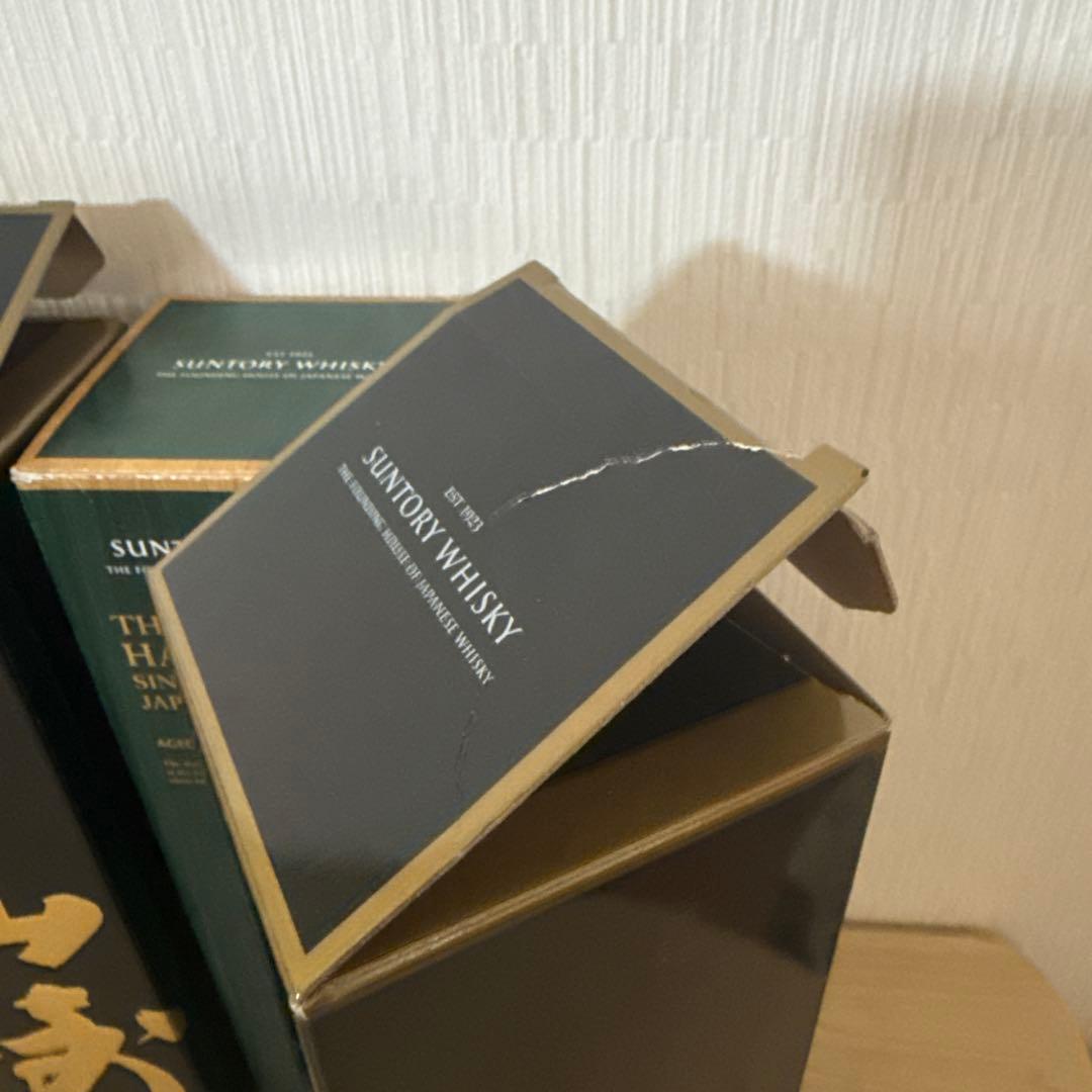山崎18年　白州18年　空瓶　未洗浄　化粧箱付き　3セット