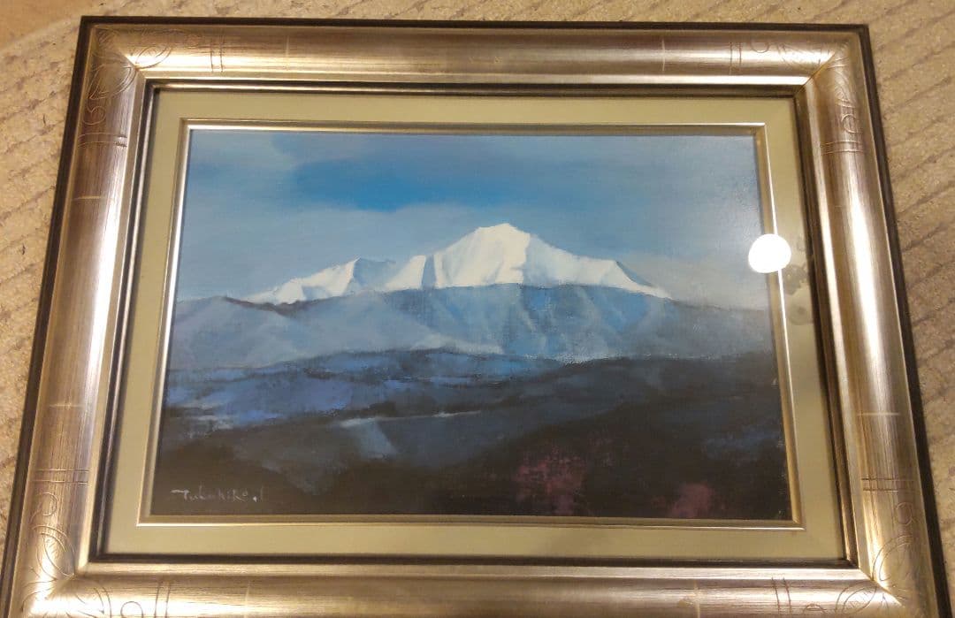 岩下尊弘 絵画 油絵 額装【米山】油彩6号