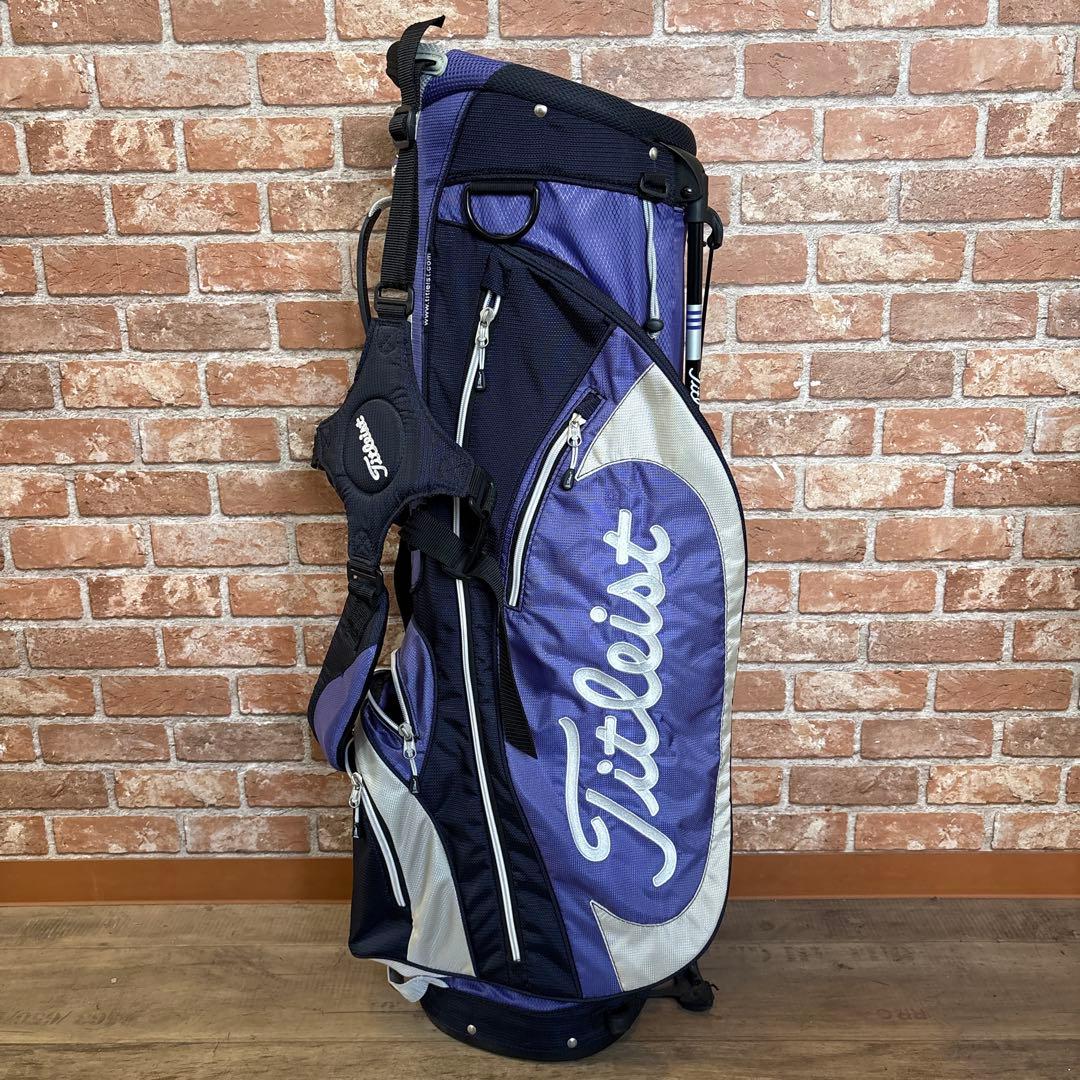 ‼️タイトリスト スタンド式 軽量 キャディバック 紫‼️