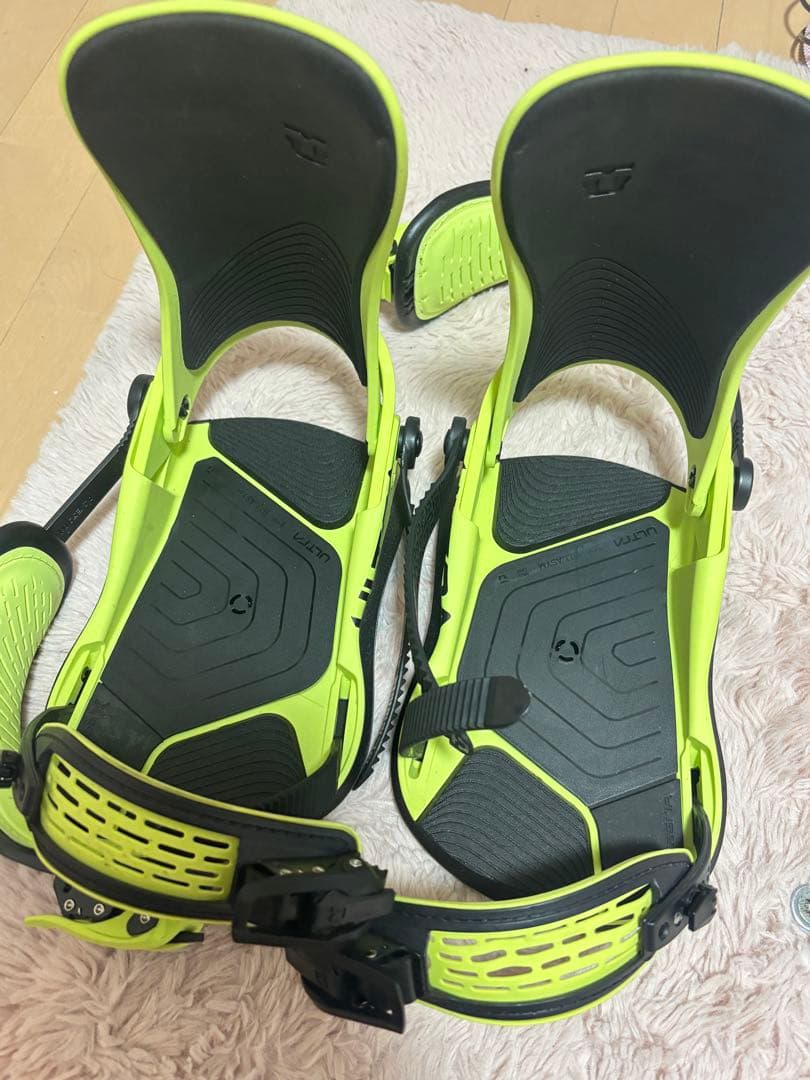 Union スノーボードビンディング ライムグリーンS size