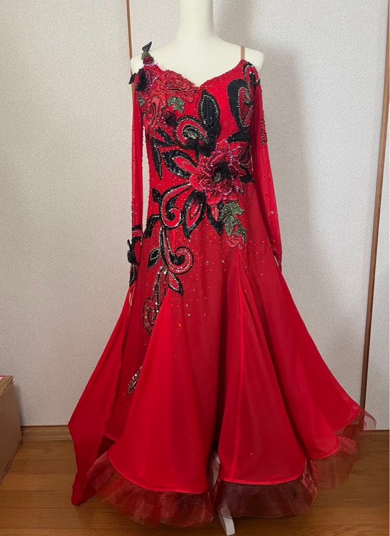 タカダンス　社交ダンス用　ドレス　2L 大きいサイズ