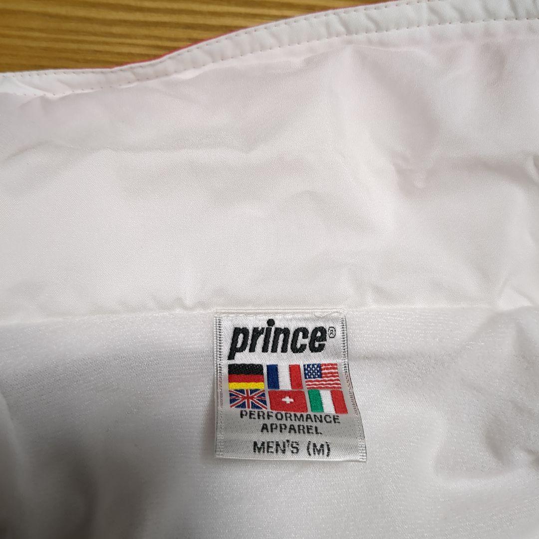 prince テニスウェア メンズ M ホワイト アウター 　ウィンドブレーカー