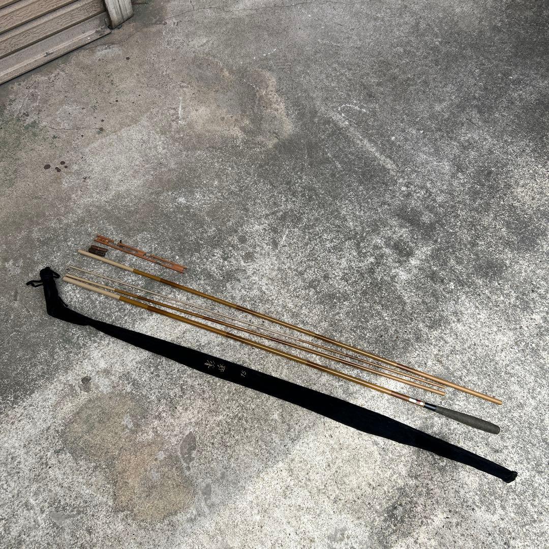 影峰　エイホウ　15尺 ヘラ竿　苔水　仕掛け巻