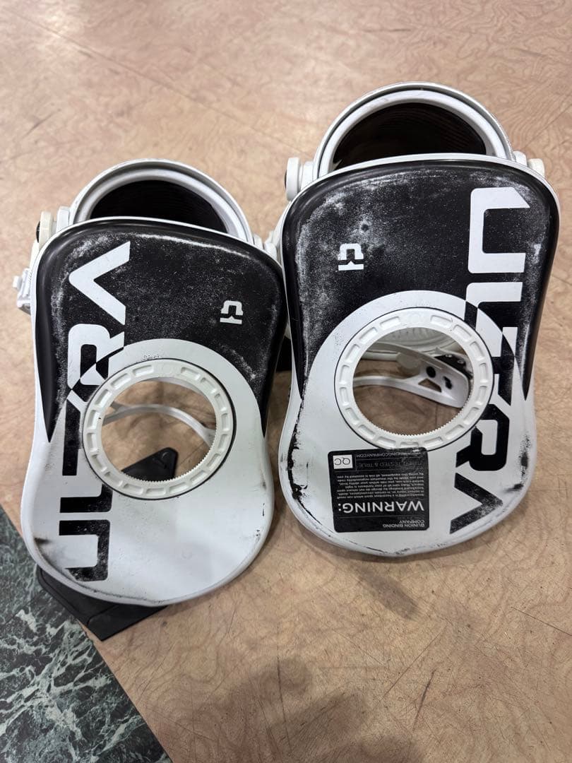 UNION ultra スノーボードビンディング ホワイト