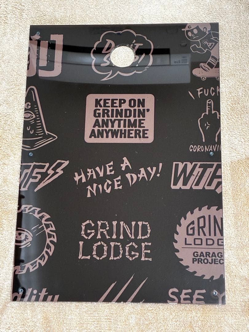 Fukage ガラス　セピア　生刷り