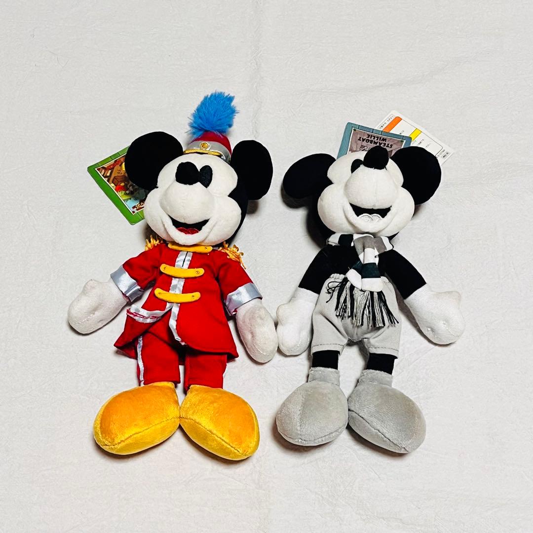 ディズニー　ミッキー　蒸気船ウィリー　大演奏　ぬいぐるみバッジ　ぬいば