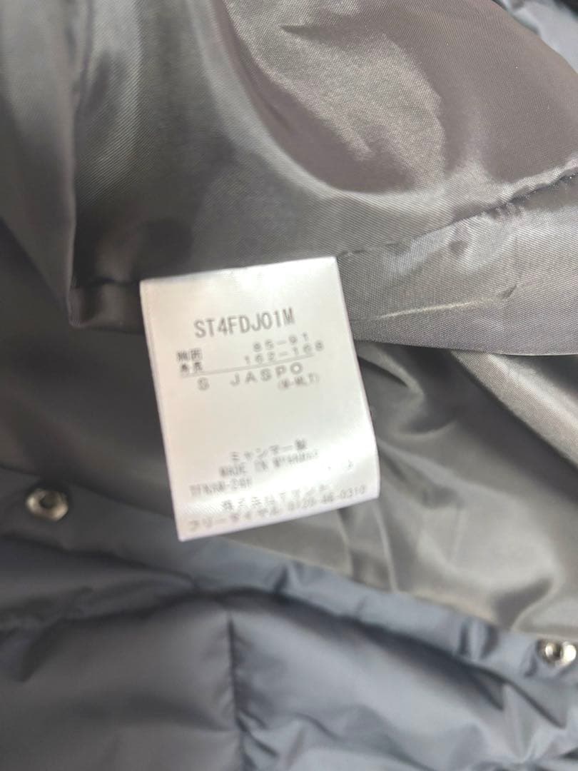 ブラックロングベンチコート フード付き