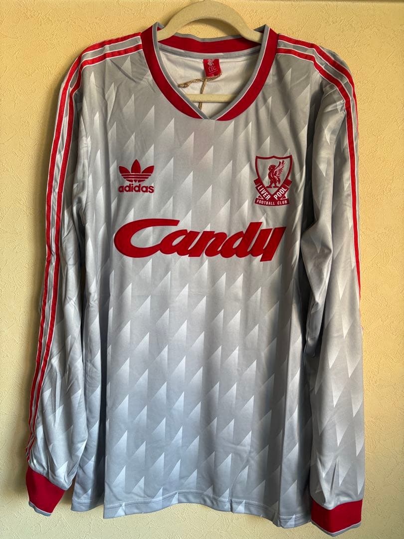 Liverpool adidas Candy ジャージ シルバー 89-91