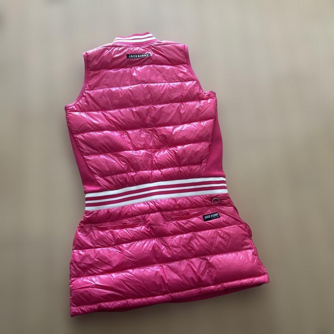 JACK BUNNY ピンク ダウンベストワンピース