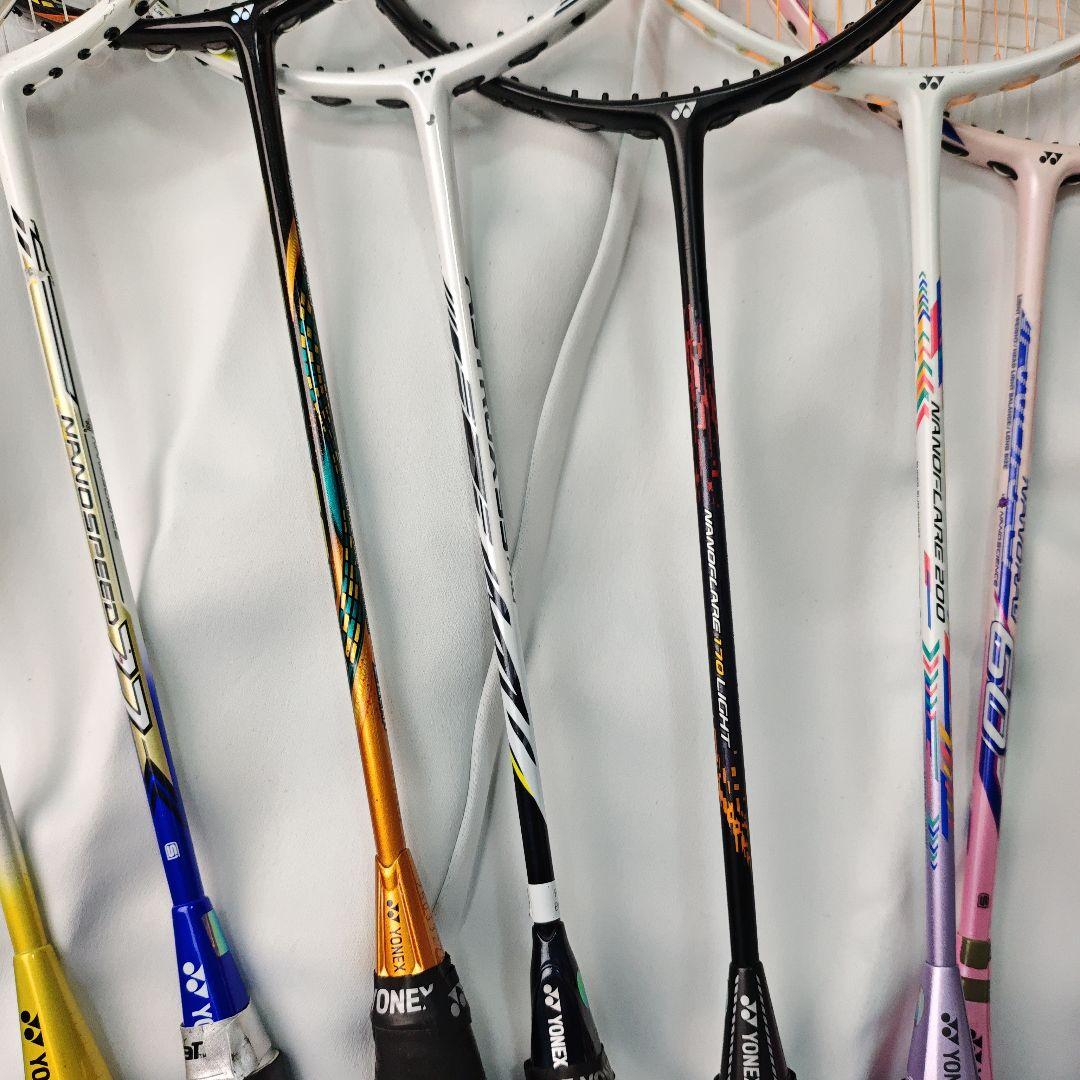 【ヒビ有り・ジャンク】バドミントンラケット 17本セット