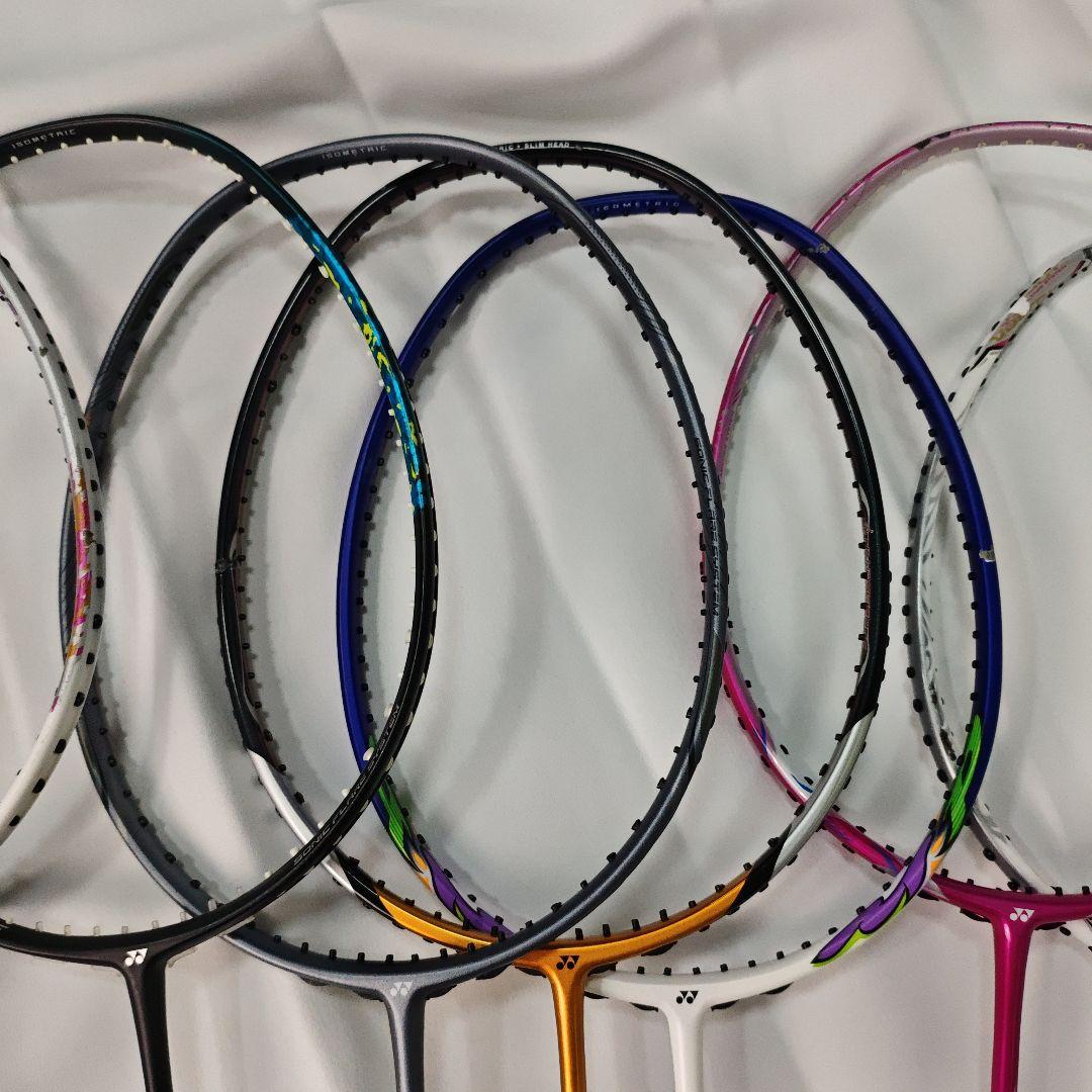 【ヒビ有り・ジャンク】バドミントンラケット 17本セット
